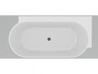 Kád,Ravak Vana Freedom Corner II Tec 175x86 jobb,fehér, fekete túlfolyóval CC81B00000