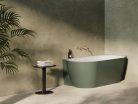 Kád,Ravak Vana Freedom Corner II Tec 175x86 jobb,Grey Green/fehér, fehér túlfolyóval CC81200000