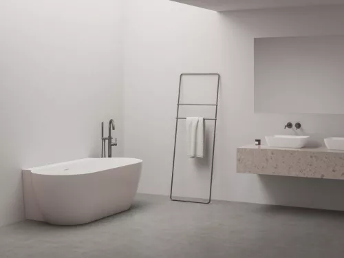 Kád,Ravak Vana Freedom Wall II Tec 170x87,Alabaster Pink/fehér CC71600000