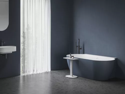 Kád,Ravak Vana Freedom Wall II Tec 170x87,Deepsea Blue/fehér CC71400000