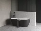 Kád,Ravak Vana Freedom Wall II Tec 170x87,fekete/fehér, fekete/fehér/króm lefolyó CC71700000