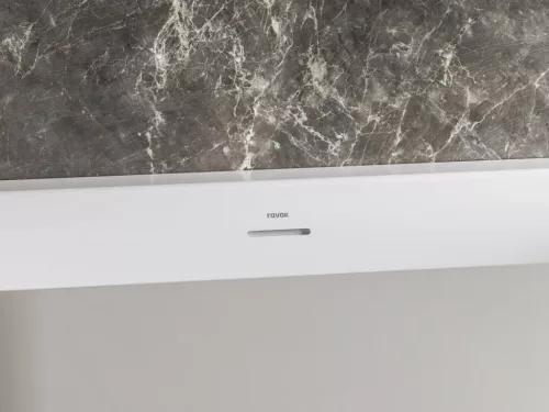 Kád,Ravak Vana Freedom Wall II Tec 170x87,fekete/fehér, fekete/fehér/króm lefolyó CC71700000