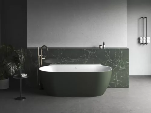 Kád,Ravak Vana Freedom Wall II Tec 170x87,Grey Green/fehér CC71200000