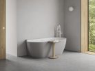 Kád,Ravak Vana Freedom Wall II Tec 170x87,Smoke Grey/fehér, fehér túlfolyóval CC71500000