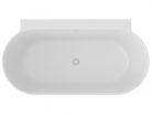 Kád,Ravak Vana Freedom Wall II Tec 170x87,Smoke Grey/fehér, fehér túlfolyóval CC71500000