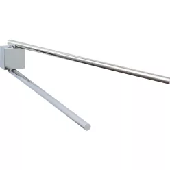   Törölközőtartó, Tesa Ekkro kétkaros törölközőtartó, ragasztós rögzítésű, króm