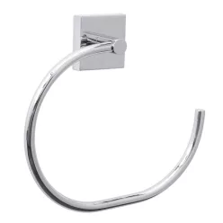   Törölközőtartó, Tesa Ekkro törölközőtartó gyűrű ragasztós rögzítésű, króm