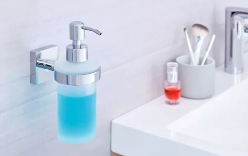 Szappantartó, Tesa Ekkro szappanadagoló ragasztós rögzítésű, króm