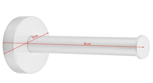 WC papír tartó, Tesa Moon tartalék wc papír tartó ragasztós rögzítésű, rozsdamentes acél hatású