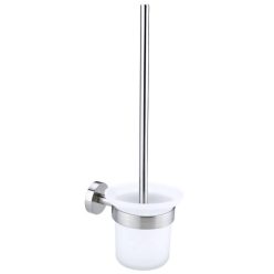   WC kefe tartó, Tesa Moon wc-kefe szett ragasztós rögzítésű, rozsdamentes acél hatású