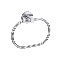   Törölközőtartó, Tesa Moon törölközőtartó gyűrű ragasztós rögzítésű, rozsdamentes acél hatású