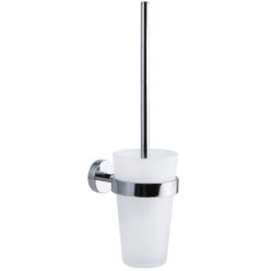   WC kefe tartó, Tesa Smooz wc-kefe szett ragasztós rögzítésű, króm