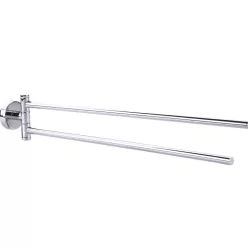   Törölközőtartó, Tesa Smooz kétkaros törölközőtartó ragasztós rögzítésű, króm