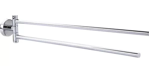 Törölközőtartó, Tesa Smooz kétkaros törölközőtartó ragasztós rögzítésű, króm