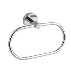   Törölközőtartó, Tesa Smooz törölközőtartó gyűrű ragasztós rögzítésű, króm