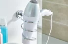 Hajszárító tartó, Tesa Smooz hajszárító tartó ragasztós rögzítésű, króm