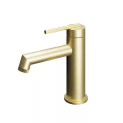   Mosdó csaptelep, Tboss Rio alacsony mosdó csaptelep szálcsiszolt arany