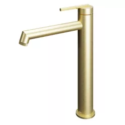   Mosdó csaptelep, Tboss Rio magas mosdó csaptelep szálcsiszolt arany