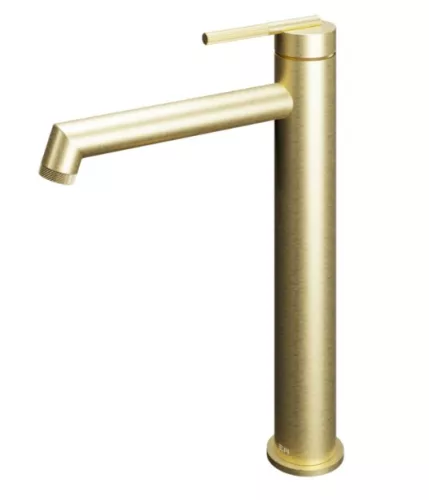 Mosdó csaptelep, Tboss Rio magas mosdó csaptelep szálcsiszolt arany