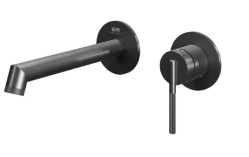 Falba süllyesztett csaptelep, Tboss Rio fali mosdó csaptelep szálcsiszolt gunmetal