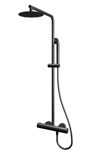 Zuhanyszett, Tboss Rio termosztátos zuhanyoszlop kézi zuhannyal,esőztetővel szálcsiszolt gunmetal