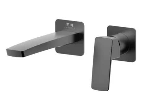 Falba süllyesztett csaptelep,Tboss Teo mosdó csapt.,falsík mögötti egység,szálcsiszolt gunmetal