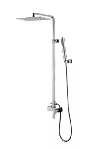 Zuhanyszett, Tboss Teo zuhanyoszlop, 2 funkciós, króm