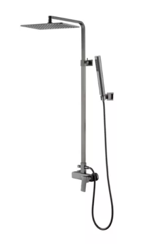 Zuhanyszett, Tboss Teo zuhanyoszlop, 2 funkciós, szálcsiszolt gunmetal