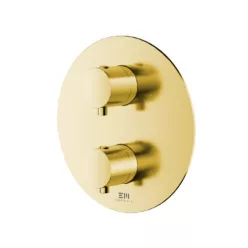   Falba süllyesztett csaptelep, Tboss Fly termosztátos zuhany csaptelep, 2 funkciós, arany