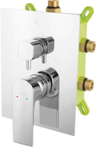 Falba süllyesztett csaptelep,Ferro Algeo Square Falsík alá építhető 3-funkciós csapt. BAQ7P3BOX