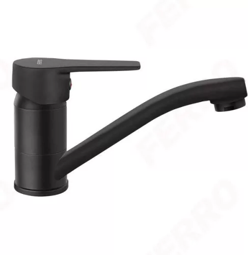 Mosdó csaptelep, Ferro Ritto Black mosdó csaptelep elforgatható kifolyóval, fekete BTR2ABL