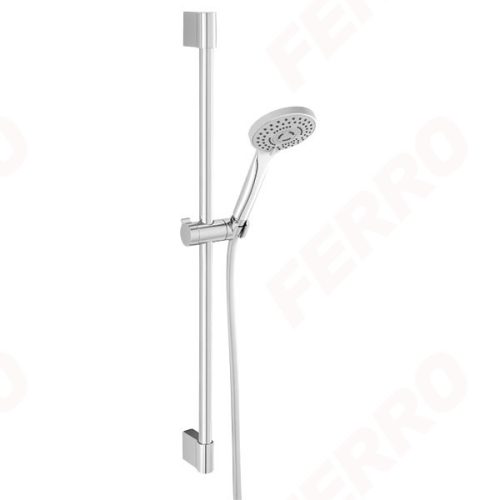 Zuhanyszett, Ferro Horn 3 funkciós csúszórudas zuhanyszett, króm N370