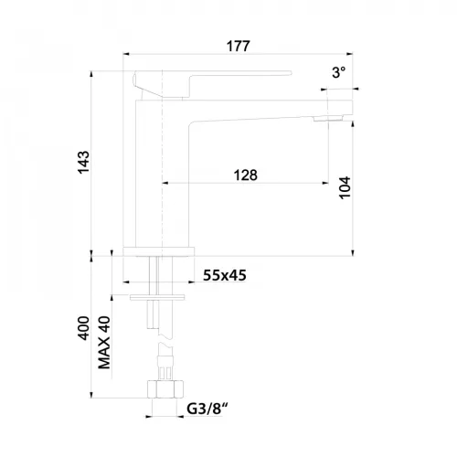 Mosdó csaptelep, Sapho Latus mosdó csaptelep, smeraldo 1102-72SM