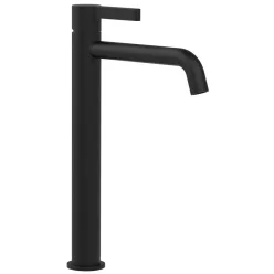   Mosdó csaptelep, Sapho Iconic magasított mosdó csaptelep, matt fekete AF006B