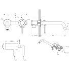 Falba süllyesztett csaptelep, Sapho Iconic mosdó csaptelep, króm AF008