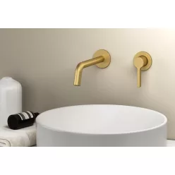   Falba süllyesztett csaptelep, Sapho Iconic mosdó csaptelep, matt arany AF008GB