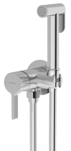 Falba süllyesztett csaptelep, Sapho Iconic csaptelep bidé zuhannyal, króm AF040