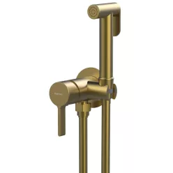   Falba süllyesztett csaptelep, Sapho Iconic csaptelep bidé zuhannyal, matt arany AF040GB