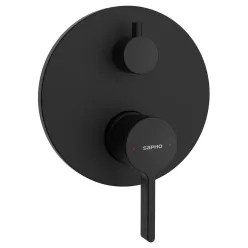   Falba süllyesztett csaptelep, Sapho Iconic csaptelep 2 irányú, matt fekete AF042B