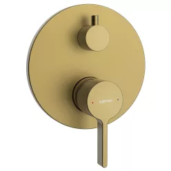   Falba süllyesztett csaptelep, Sapho Iconic csaptelep 2 irányú, matt arany AF042GB