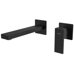   Falba süllyesztett csaptelep, Sapho Cubemix mosdócsaptelep, matt fekete CM008B