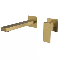   Falba süllyesztett csaptelep, Sapho Cubemix mosdócsaptelep, matt arany CM008GB