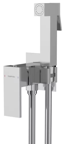 Falba süllyesztett csaptelep, Sapho Cubemix csaptelep bidé zuhannyal, króm CM040