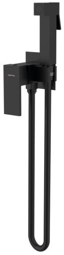 Falba süllyesztett csaptelep, Sapho Cubemix csaptelep bidé zuhannyal, matt fekete CM040B