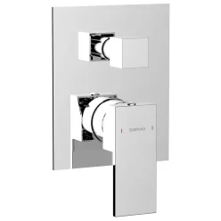   Falba süllyesztett csaptelep, Sapho Cubemix falba süllyesztett csaptelep, 2 irányú, króm CM042