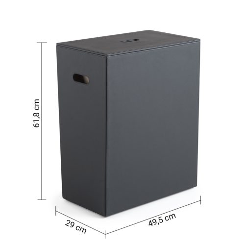 Szemetes, Sapho Luxury szemetes 49,5x61,8x29 cm, fekete 103714