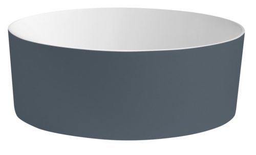 Mosdó, Sapho Thin pultra szerelhető rockstone mosdó, 38 cm, siena/matt fehér WN548-42