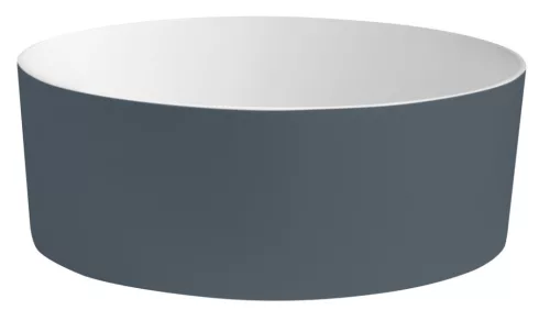 Mosdó, Sapho Thin pultra szerelhető rockstone mosdó, 38 cm, siena/matt fehér WN548-42