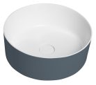 Mosdó, Sapho Thin pultra szerelhető rockstone mosdó, 38 cm, siena/matt fehér WN548-42