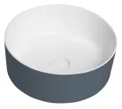 Mosdó, Sapho Thin pultra szerelhető rockstone mosdó, 38 cm, siena/matt fehér WN548-42